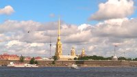Петропавловская крепость со стороны Дворцовой площади