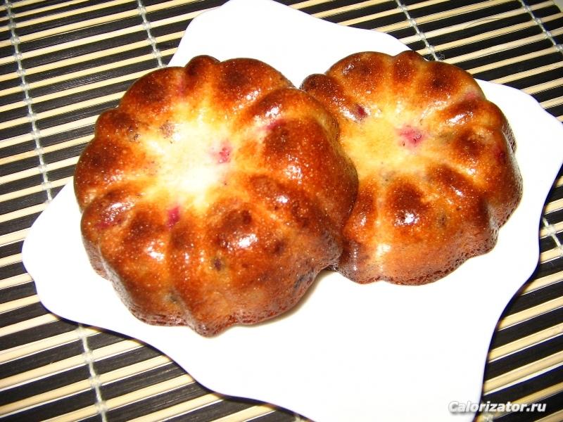 Творожные мафины с клюквой