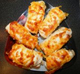 Куриные рулетики с шампиньонами