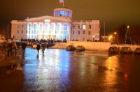 Город в новогоднюю ночь