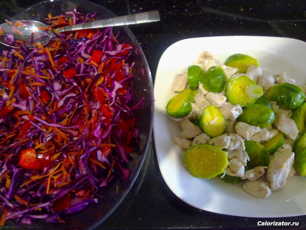 салат+ брюс.капуста с курогрудкой