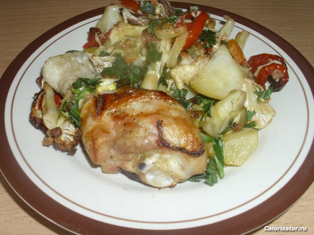 Мясо с овощами в духовке
