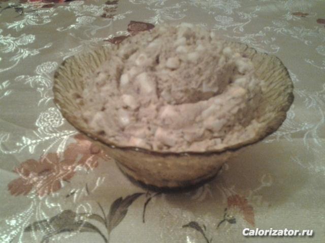 Салат с сайрой