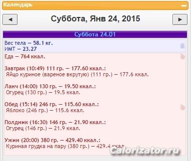 1-й день яичной диеты