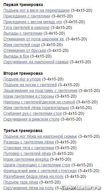 мои тренировки
