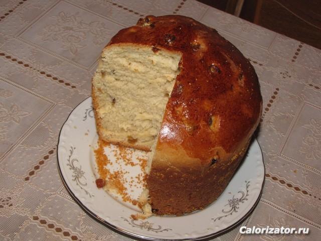Испекла кулич впервые
