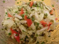 Пекинская капуста с зел.горошком и перцем