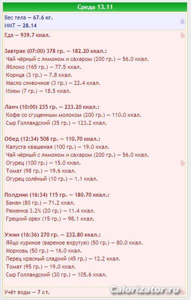 03 Меню на 13 ноября