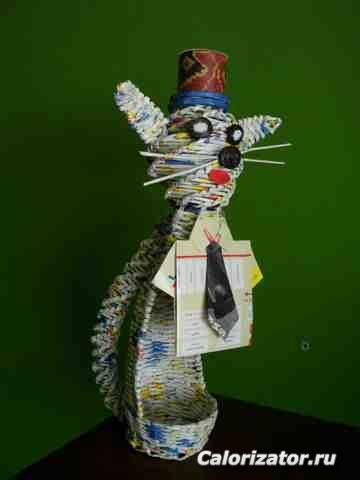 Котофей Иванович-подставка для бутылки