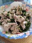 Вареная курица с зеленью 2 день обед