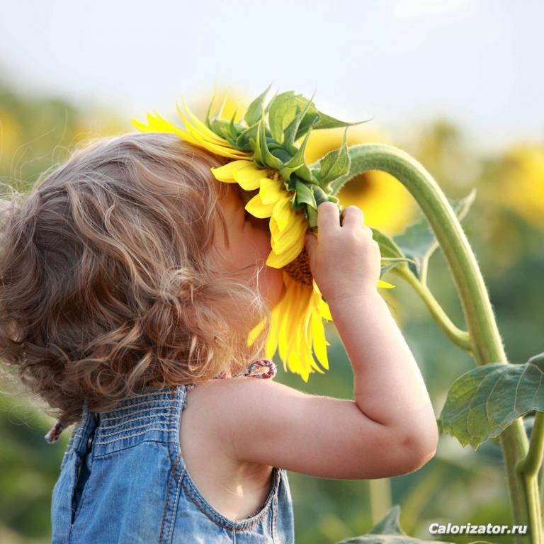 Fotolia-girl smelling sunflower