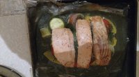 рыба от Эли - семга с овощами в пакете