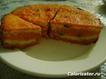Запеканка из творога и тыквы
