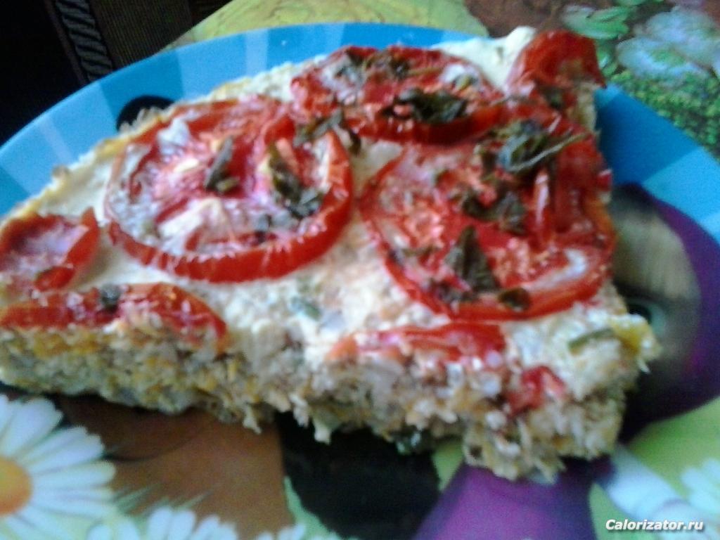 Куриная запеканка с гречкой и овощами