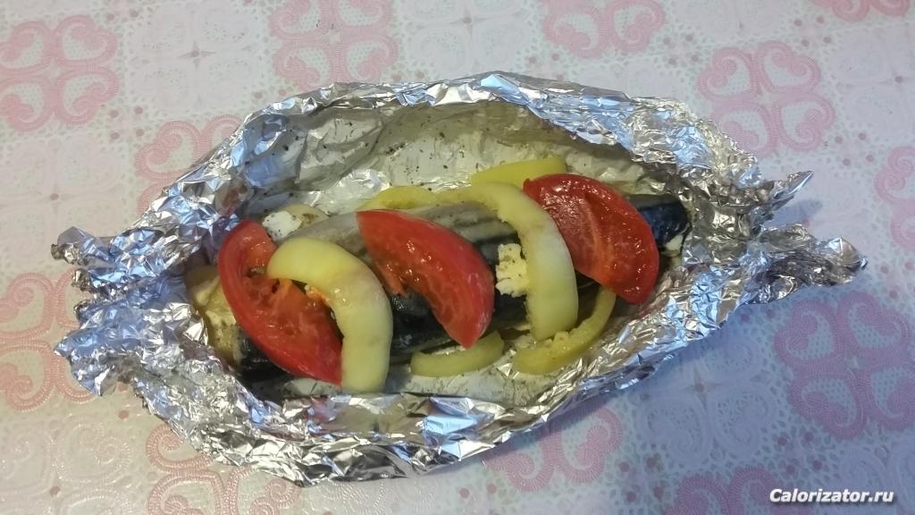 Скумбрия с овощами