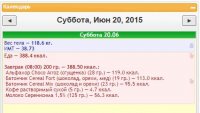 Питание 20 июня