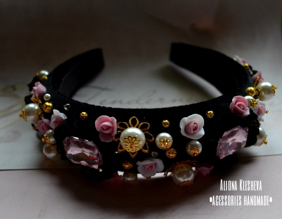 Ободок в стиле Dolche&Gabbana