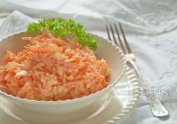 мокровный салат с яйцами