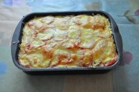 Запеканка из фарша с кабачками
