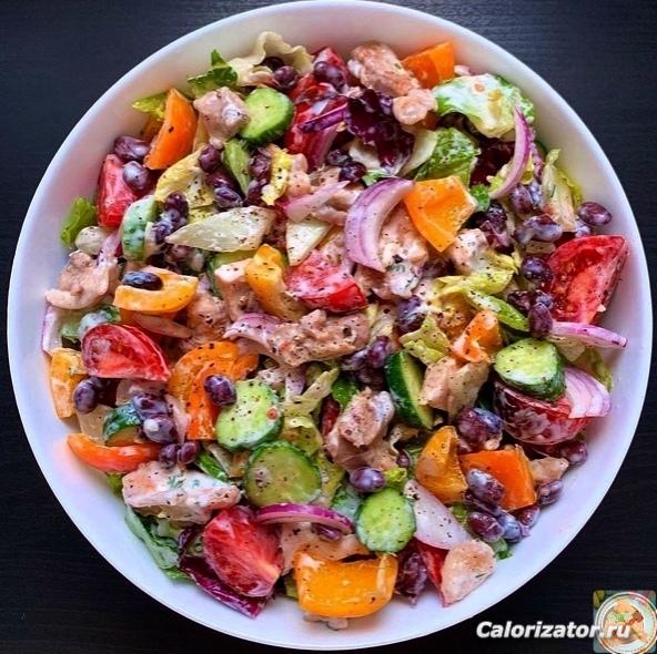 Салат с индейкой