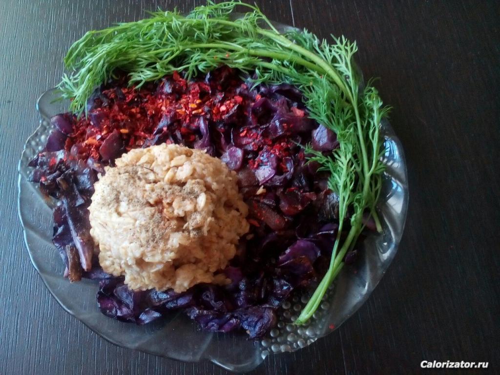 Овсянка с овощами