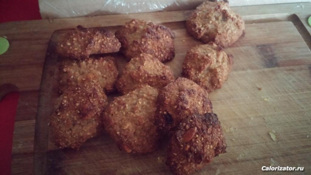 Геркулесово-банановые печеньки