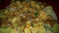 Блины с красной рыбой