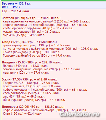 Screenshot 2019-07-14 Стартовая • Личный раздел • Calorizator ru - Форум про здоровье Дневники питания, счетчик калорий (1)