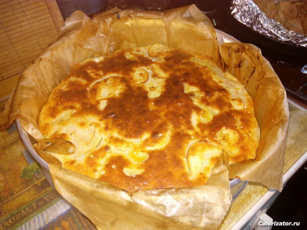 заливной пирог с яблоками