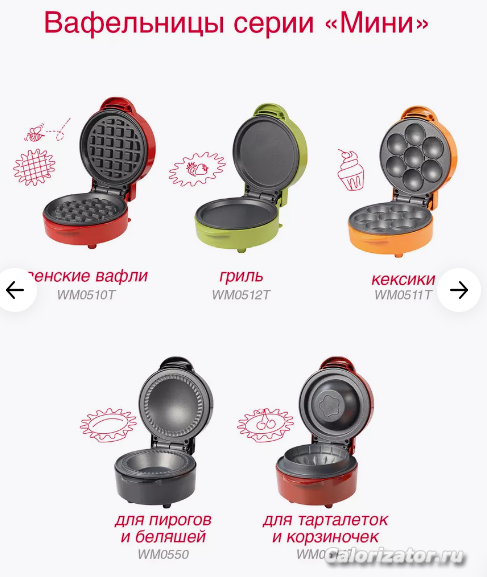 Мини вафельницы