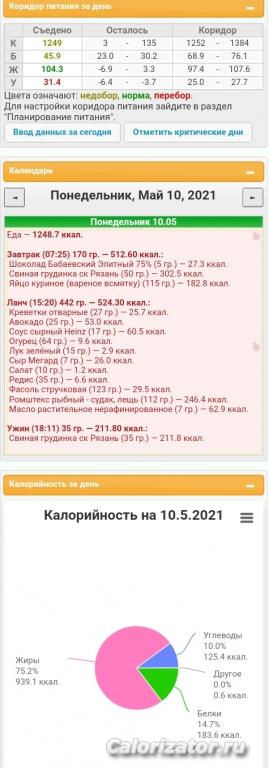 Кето с креветками