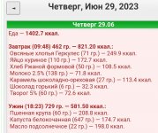 ЕДА 29 ИЮНЯ