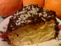 Апельсиновый пирог в шоколаде