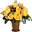 Букет желтых роз в корзине (2)